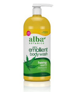 very emollient™ hemp bath & shower gel front 32oz