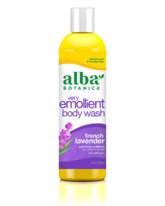 very emollient™ french lavender bath & shower gel front 12oz